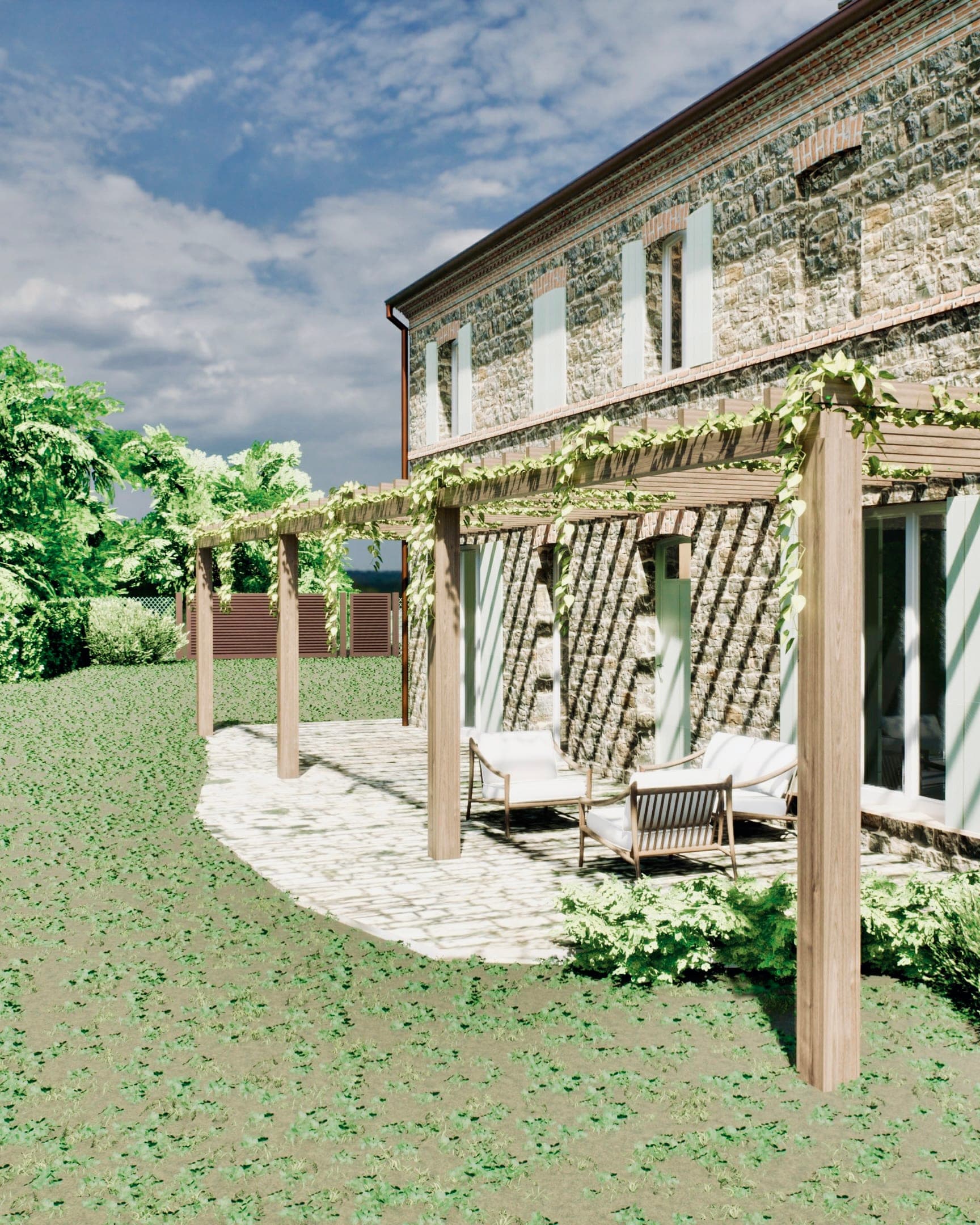 Monteleone di Fermo (FM) — render di progetto