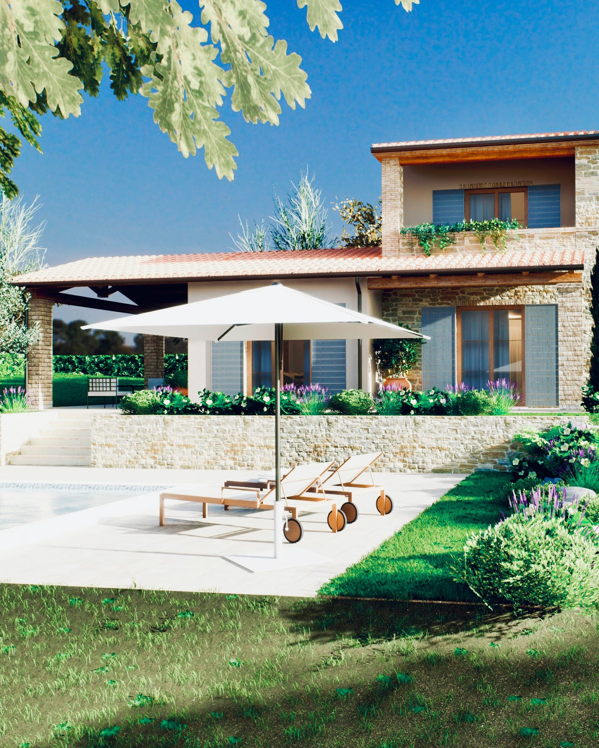 Magliano di Tenna (FM) — render di progetto